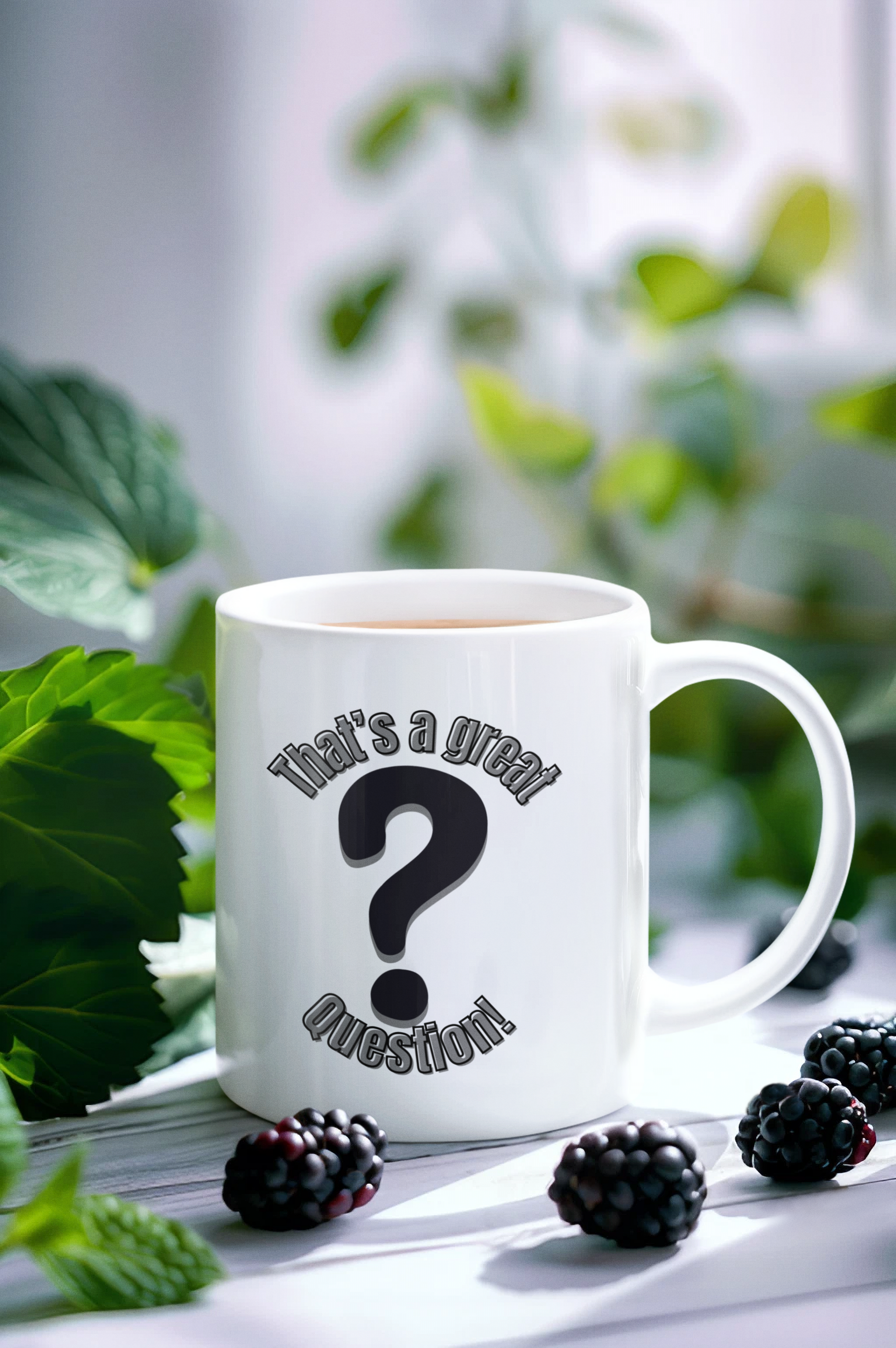 That's a great question 11oz mug
