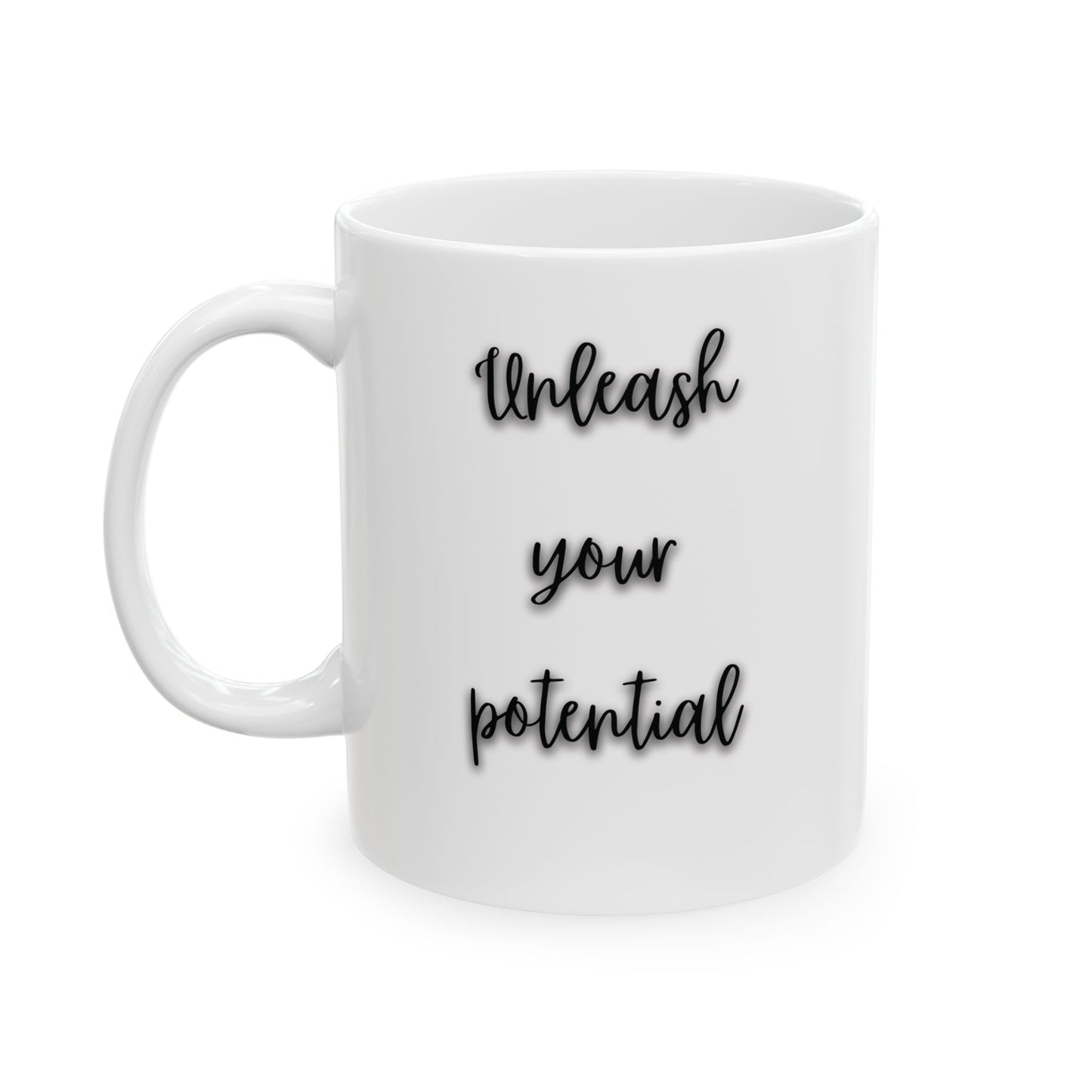 Inspirational Quote Ceramic Mug Unleash your Potential - Perfect Gift for Coffee Lovers