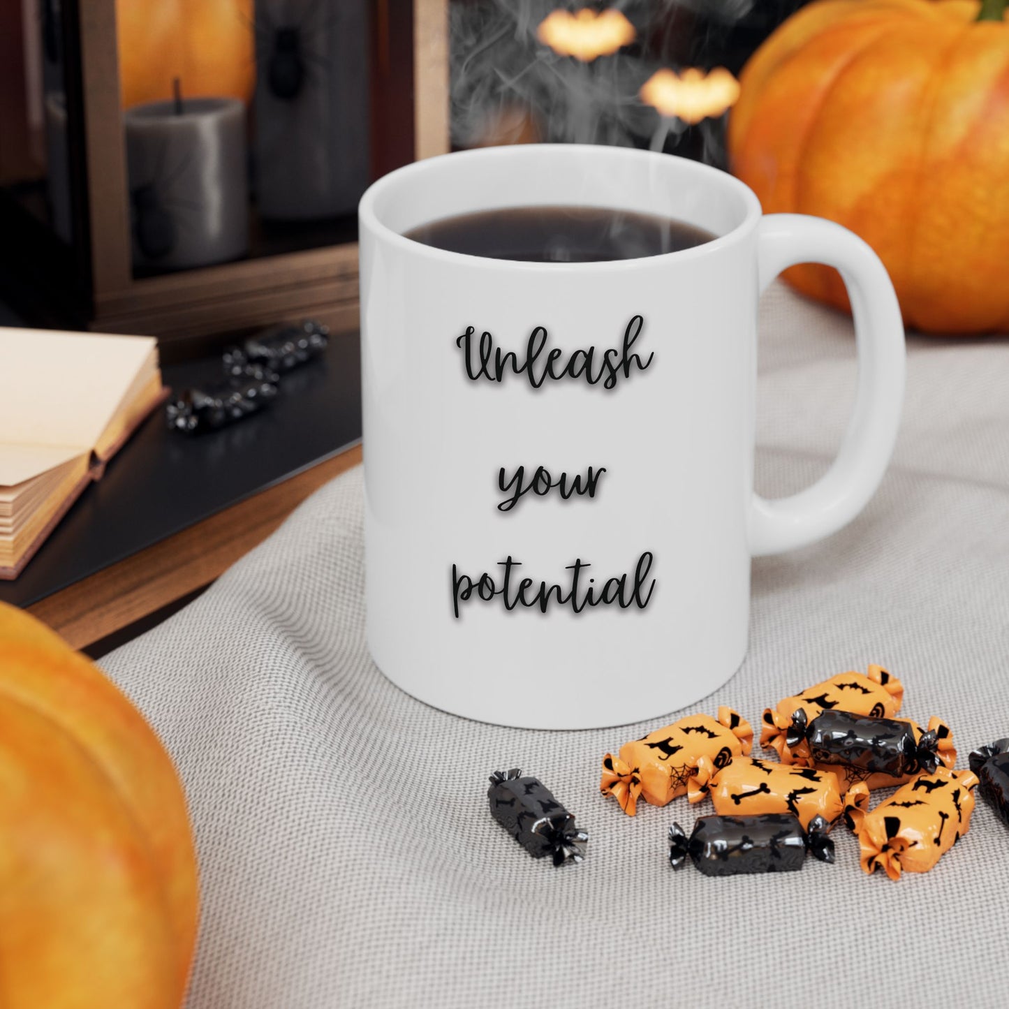 Inspirational Quote Ceramic Mug Unleash your Potential - Perfect Gift for Coffee Lovers